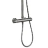 Arezzo Round Thermostatic Shower - Gunmetal Grey -Triton Sales Store azgmrd3 n d2