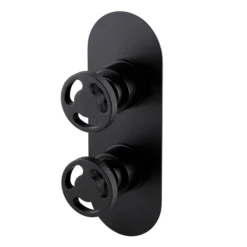 Arezzo Matt Black Industrial Style Round Modern Twin Concealed Shower Valve 8 Arezzo Matt Black Industrial Style Round Modern Twin Concealed Shower Valve -Triton Sales Store azmbiv1l