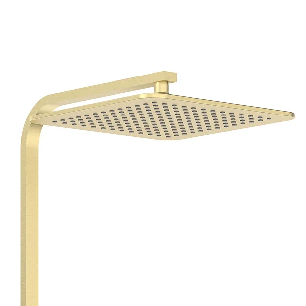 Arezzo Deluxe Cool Touch Square Thermostatic Shower (300 X 300mm Head - Brushed Brass) 6 Arezzo Deluxe Cool Touch Square Thermostatic Shower (300 X 300mm Head - Brushed Brass) - Image 4