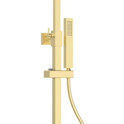 Arezzo Deluxe Cool Touch Square Thermostatic Shower (300 X 300mm Head - Brushed Brass) 12 Arezzo Deluxe Cool Touch Square Thermostatic Shower (300 X 300mm Head - Brushed Brass) -Triton Sales Store azs2ctbb d2
