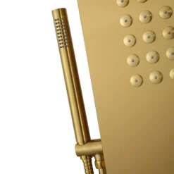 Arezzo Shower Tower Panel - Brushed Brass (Thermostatic) -Triton Sales Store azstp5bb d2