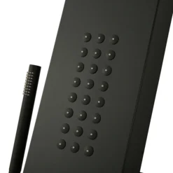 Arezzo Shower Tower Panel - Matt Black (Thermostatic) -Triton Sales Store azstp5mb d4