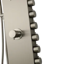 Arezzo Shower Tower Panel - Stainless Steel (Thermostatic) -Triton Sales Store azstp5ss d3n