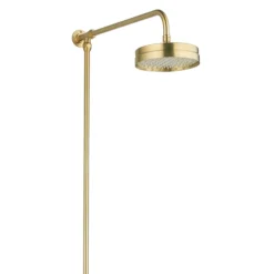 Arezzo Brushed Brass Dual Exposed Thermostatic Shower Valve With Rigid Riser Kit -Triton Sales Store azsv4bberk1 d2