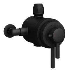 Arezzo Matt Black Round Exposed Dual Thermostatic Shower Valve -Triton Sales Store azsv4mbe l