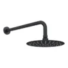 Arezzo Matt Black Round Concealed Dual Thermostatic Valve W. 200mm Shower Head -Triton Sales Store azsv4mbpk d3