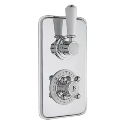 Bayswater White Twin Concealed Thermostatic Shower Valve