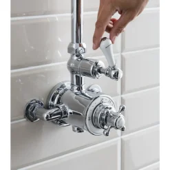 Crosswater - Belgravia Thermostatic Shower Valve With Fixed Head -Triton Sales Store bel shower d2