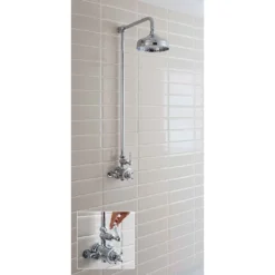 Crosswater - Belgravia Thermostatic Shower Valve With Fixed Head -Triton Sales Store bel shower d3