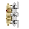 Bosa Concealed Thermostatic Valve With Fixed Shower Head + 4 Body Jets -Triton Sales Store bospk01 d6