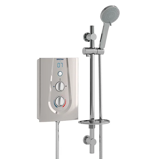 Bristan Joy ThermoSafe Electric Shower Metallic Silver 4 Bristan Joy ThermoSafe Electric Shower Metallic Silver - Image 2