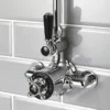 Hudson Reed Topaz Black Twin Exposed Thermostatic Shower Valve -Triton Sales Store btsvt101 d1