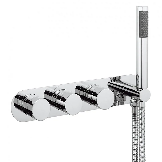 Crosswater Central Thermostatic Shower Valve With 3 Way Diverter & Shower Kit 3 Crosswater Central Thermostatic Shower Valve With 3 Way Diverter & Shower Kit