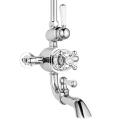 Chatsworth 1928 Traditional Thermostatic Shower With Rigid Riser & Bath Tap -Triton Sales Store chtbt15rr d2