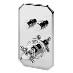 Chatsworth Traditional Twin Push-Button Shower Valve With 2 Outlets -Triton Sales Store chtpbv2 n l