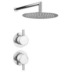 Cruze Round Concealed Individual Stop Tap + Thermostatic Control Valve With 300mm Shower Head 9 Cruze Round Concealed Individual Stop Tap + Thermostatic Control Valve With 300mm Shower Head -Triton Sales Store crzisvpk1 nd1