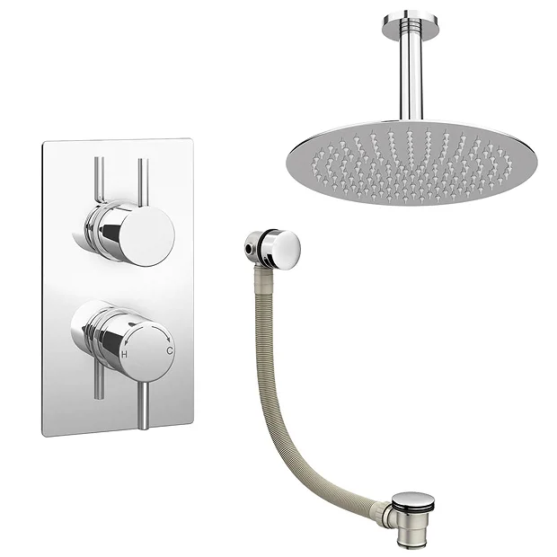 Cruze Modern Shower Package (Fixed Shower Head + Overflow Bath Filler) 4 Cruze Modern Shower Package (Fixed Shower Head + Overflow Bath Filler) - Image 2