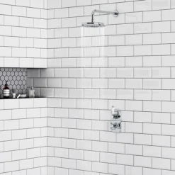 Chatsworth 1928 Traditional Shower Package With Concealed Valve + 8" AirTec Head -Triton Sales Store csv34pkd4