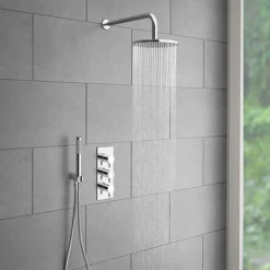 Cruze Triple Round Concealed Thermostatic Shower Valve - Chrome -Triton Sales Store cvt002 n d5