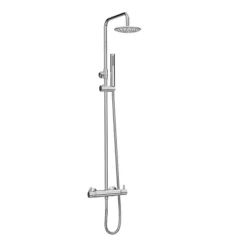 Cove Modern Round Thermostatic Shower Chrome