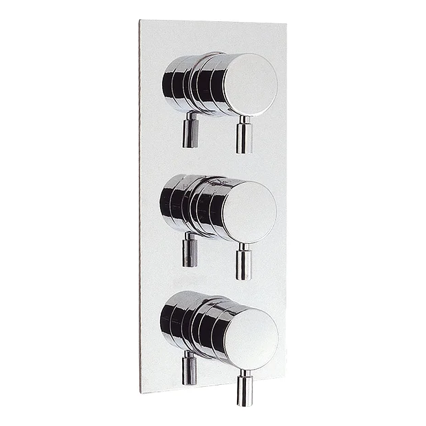 Crosswater - Design Triple Concealed Thermostatic Shower Valve 4 Crosswater - Design Triple Concealed Thermostatic Shower Valve - Image 2