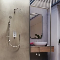 Aqualisa Dream Round Thermostatic Mixer Shower With Adjustable And Wall Fixed Heads -Triton Sales Store drmdcv2.adfw .rnd d5