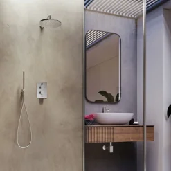 Aqualisa Dream Round Thermostatic Mixer Shower With Hand Shower And Wall Fixed Head -Triton Sales Store drmdcv2.hsfw .rnd d4