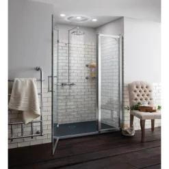 Burlington Eden Thermostatic Single Outlet Exposed Shower Bar Valve & Rigid Riser With Fixed Head -Triton Sales Store eden1 d2
