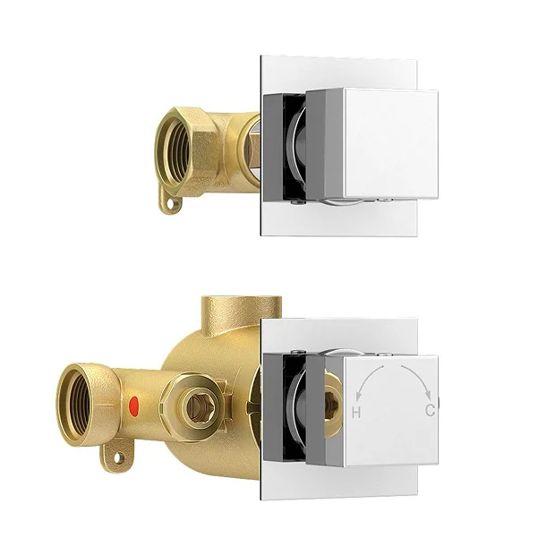 Milan Concealed Individual Stop Tap + Thermostatic Control Shower Valve 8 Milan Concealed Individual Stop Tap + Thermostatic Control Shower Valve - Image 6