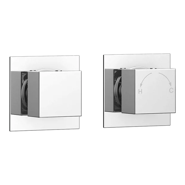 Milan Concealed Individual Stop Tap + Thermostatic Control Shower Valve 5 Milan Concealed Individual Stop Tap + Thermostatic Control Shower Valve - Image 3