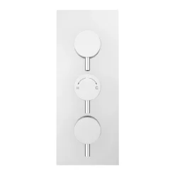 Cruze Triple Round Concealed Thermostatic Shower Valve With Diverter - Chrome -Triton Sales Store egaz38arnd1