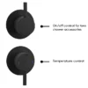 Arezzo Matt Black Concealed Individual Diverter + Thermostatic Control Shower Valve 1 Arezzo Matt Black Concealed Individual Diverter + Thermostatic Control Shower Valve -Triton Sales Store egaz39abnd3