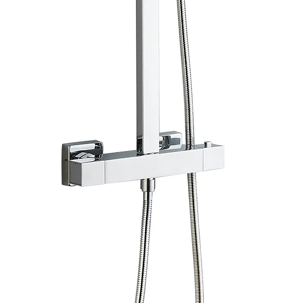 Summit Modern Square Thermostatic Shower - Chrome 3 Summit Modern Square Thermostatic Shower - Chrome