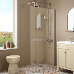 Chatsworth Thermostatic Shower With Diverter, Rigid Riser & Fixed Head -Triton Sales Store egtck10 d4