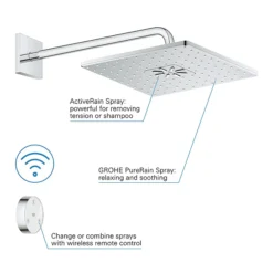 Grohe Grohtherm SmartConnect Square Shower Set 13 Grohe Grohtherm SmartConnect Square Shower Set -Triton Sales Store gbtsqus d5