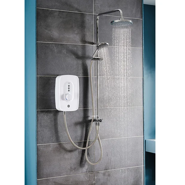 Triton Danzi DuElec 9.5kw Electric Shower - White 2 Triton Danzi DuElec 9.5kw Electric Shower - White