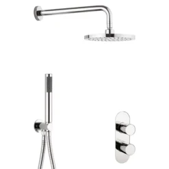 Crosswater Central Chrome 2 Outlet 2-Handle Shower Bundle