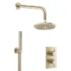 Crosswater MPRO Brushed Brass 2 Outlet 2-Handle Shower Bundle 1 Crosswater MPRO Brushed Brass 2 Outlet 2-Handle Shower Bundle -Triton Sales Store gtlpro1510f l
