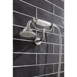 Crosswater - Belgravia Thermostatic Shower Valve With Fixed Head, Handset & Wall Cradle - Nickel 13 Crosswater - Belgravia Thermostatic Shower Valve With Fixed Head, Handset & Wall Cradle - Nickel -Triton Sales Store hg cradlen d4