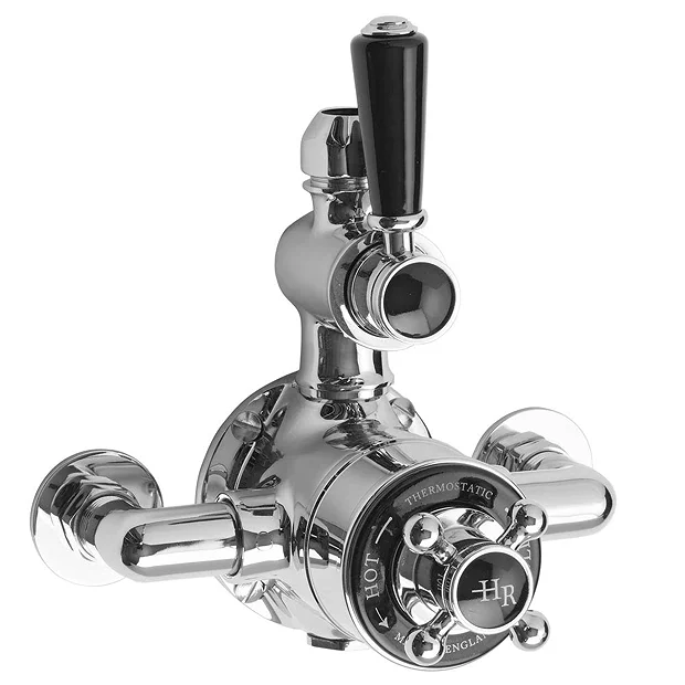 Hudson Reed Topaz Black Twin Exposed Thermostatic Shower Valve 4 Hudson Reed Topaz Black Twin Exposed Thermostatic Shower Valve - Image 2