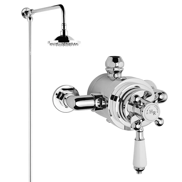 Hudson Reed Traditional Dual Exposed Thermostatic Shower Valve + Rigid Riser Kit 4 Hudson Reed Traditional Dual Exposed Thermostatic Shower Valve + Rigid Riser Kit - Image 2