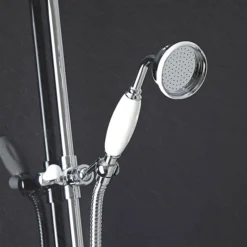 Hudson Reed Traditional Exposed Shower Valve, Riser Kit, Diverter & Shower Rose