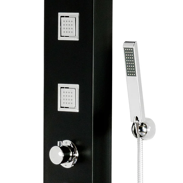 Maverick Tower Shower Panel (Thermostatic) - Black 6 Maverick Tower Shower Panel (Thermostatic) - Black - Image 4
