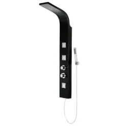 Maverick Tower Shower Panel (Thermostatic) - Black 13 Maverick Tower Shower Panel (Thermostatic) - Black -Triton Sales Store mavericktowershowerpanelthermostaticblackndetail