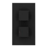 Arezzo Square Modern Twin Concealed Shower Valve With Diverter - Matt Black -Triton Sales Store mbsqsvdnewd5
