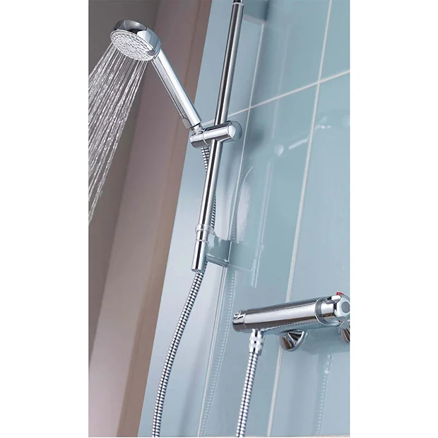 Aqualisa - Midas 100 Exposed Thermostatic Bar Valve With Slide Rail Kit & Easy Fit Bracket 7 Aqualisa - Midas 100 Exposed Thermostatic Bar Valve With Slide Rail Kit & Easy Fit Bracket - Image 5