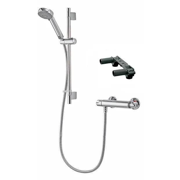 Aqualisa - Midas 100 Exposed Thermostatic Bar Valve With Slide Rail Kit & Easy Fit Bracket 4 Aqualisa - Midas 100 Exposed Thermostatic Bar Valve With Slide Rail Kit & Easy Fit Bracket - Image 2
