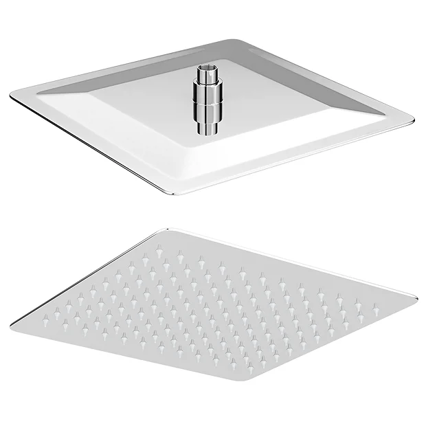 Milan Modern Square Thermostatic Shower (300 X 300mm Head - Chrome) 3 Milan Modern Square Thermostatic Shower (300 X 300mm Head - Chrome)