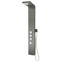 Milan Shower Tower Panel - Dark Chrome (Thermostatic) 8 Milan Shower Tower Panel - Dark Chrome (Thermostatic) -Triton Sales Store milanshowertowerpaneldarkchromed1