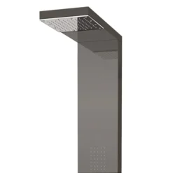 Milan Shower Tower Panel - Dark Chrome (Thermostatic) 9 Milan Shower Tower Panel - Dark Chrome (Thermostatic) -Triton Sales Store milanshowertowerpaneldarkchromed2